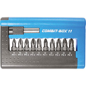 2013GA - BITS ATTACCO 1/4&quot; DIN 3126 C 6,3 IN COMBIT-BOX IN ASSORTIMENTO - Orig. Witte